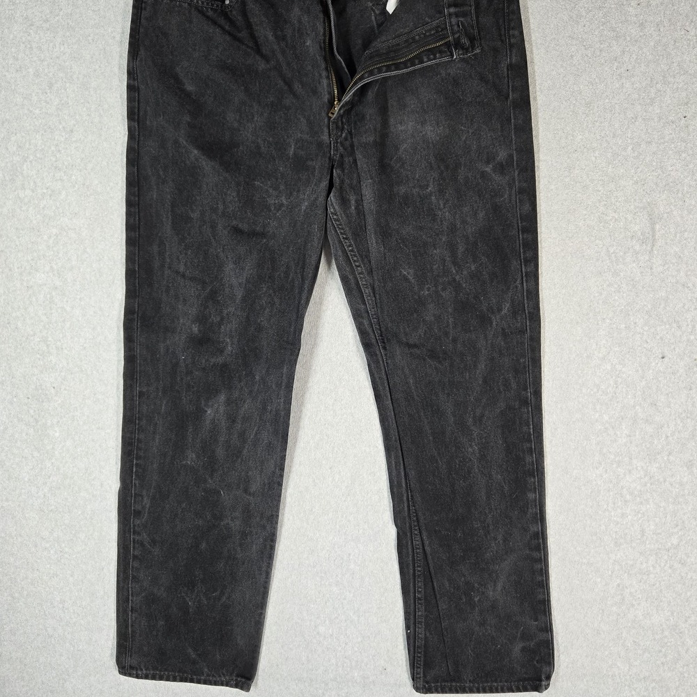 Levi's 550 Men Jeans 40X34 Gray Denim Relaxed Fit Straight Leg 33" Inseam Casual
